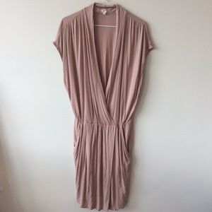 Wilfred faux wrap short sleeve dress